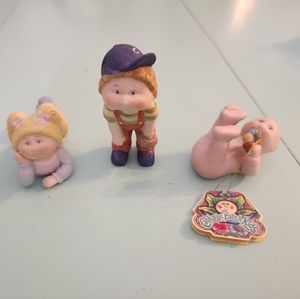 Lot of 3 1984 Cabbage Patch Doll Figurines